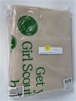 60" square Girl Scout Cookie Table Cloth mint