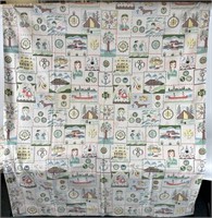 44" x 60"  Girl Scout Patterned Cloth Material