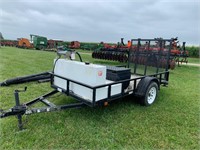 100 Gal Fuel Tank w pump, and Trailer