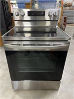 LG Stainless and Black Ceramic Top Electric Stove