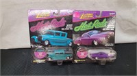 2 NEW SEALED VINTAGE JOHNNY LIGHTNING CARS