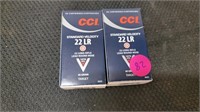 2 NEW FULL BOXES OF CCI 22 AMMO 100 RNDS