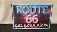 12 BY 8 ROUT 66 METAL SIGN