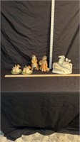 Indian figurines and lamp. Works