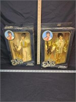2 Vintage Elvis Dolls in the box