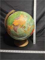 Vintage globe on spinning stand