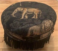 Embroidered Elephant Footstool