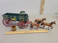 Ertl John Deere horse and wagon