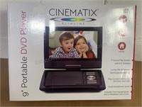 NIB Cinematix 9in Portable DVD Player