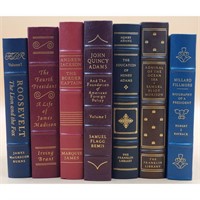 Lot of 7 Franklin Mint Leather Bound Presidential