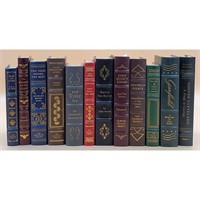 Lot of 12 Franklin Library Leather Bound Autobiog