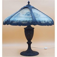 Elegant Antique Miller Lamp Company Lamp with Rev
