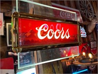 Coors Light Up Bar Sign