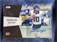 JOHN WOLFORD SAGE HIT AUTOGRAPH CARD