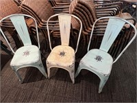 CHAIRS, METAL