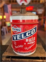 Irving Velco Motor Oil Can
