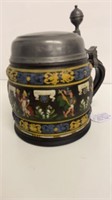 1L Early Creussen stein with planets and figures,