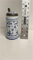 Early Dresden 0.5 L stein with lithophane in