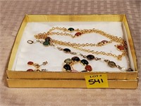 Costume Scarab Pin, Earrings, Necklace, Bracelet