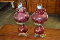 2 Fenton Lamps