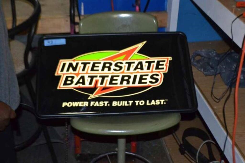 Interstate Battery Sign - Lights Up
