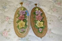 Pair of Capodimonte Wall Hangings