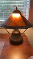Mica Shade Table Lamp 17” tall
