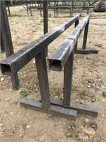 22"H x 6'L Homemade Pipe Stands