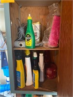 Shelf contents and chemicals