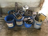 Pallet - Misc. Pails of Assorted pully's, springs