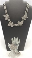 Butterfly Necklace/bracelet Costume Jewelry Lot