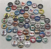 Vintage Graphic Pins Lot Assorted