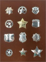 Very Awesome Badge Display in Nice Wood & Glass