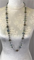 Sparkly Fashion Stone Necklace Long