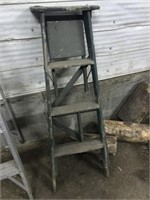 Antique Wooden 4' Step Ladder