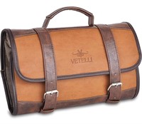 New Vetelli Leather Toiletry Bag for Men - Water