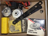 oil filter wrenches and snap-on torq gauge