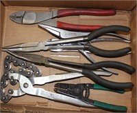 large lot of pliers and cutters
