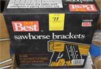 two saw horse brackets kits nib