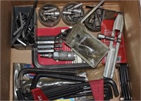 large lot of allen wrenches and torq bits