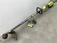RYOBI BATTERY POWER WEED WHACKER TRIMMER -TESTED