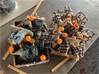 Several sets of Jack-o- lantern/scarecrow string