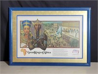 VTG Budweiser Great Kings of Africa Framed Print