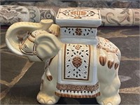 Ceramic Indian Elephant Plant Stand