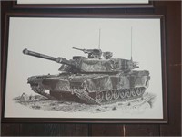 Jim Stovall M1 Abrams Tank Signed Print