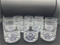 9 pc. handmade in Poland Cocktail Glasses