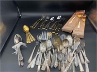 Assorted Silverware Pieces w/ some sterling
