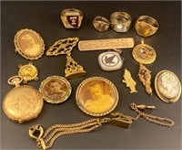 Vintage/antique jewelry lot many gold filled m