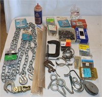 Hardware: Chain, Rivets, screws, Nails,…