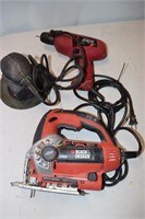 *3 working Power tools: Skil 3/8" Drill 6235,